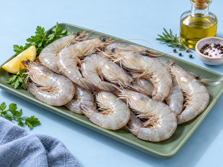 Sea White Prawns